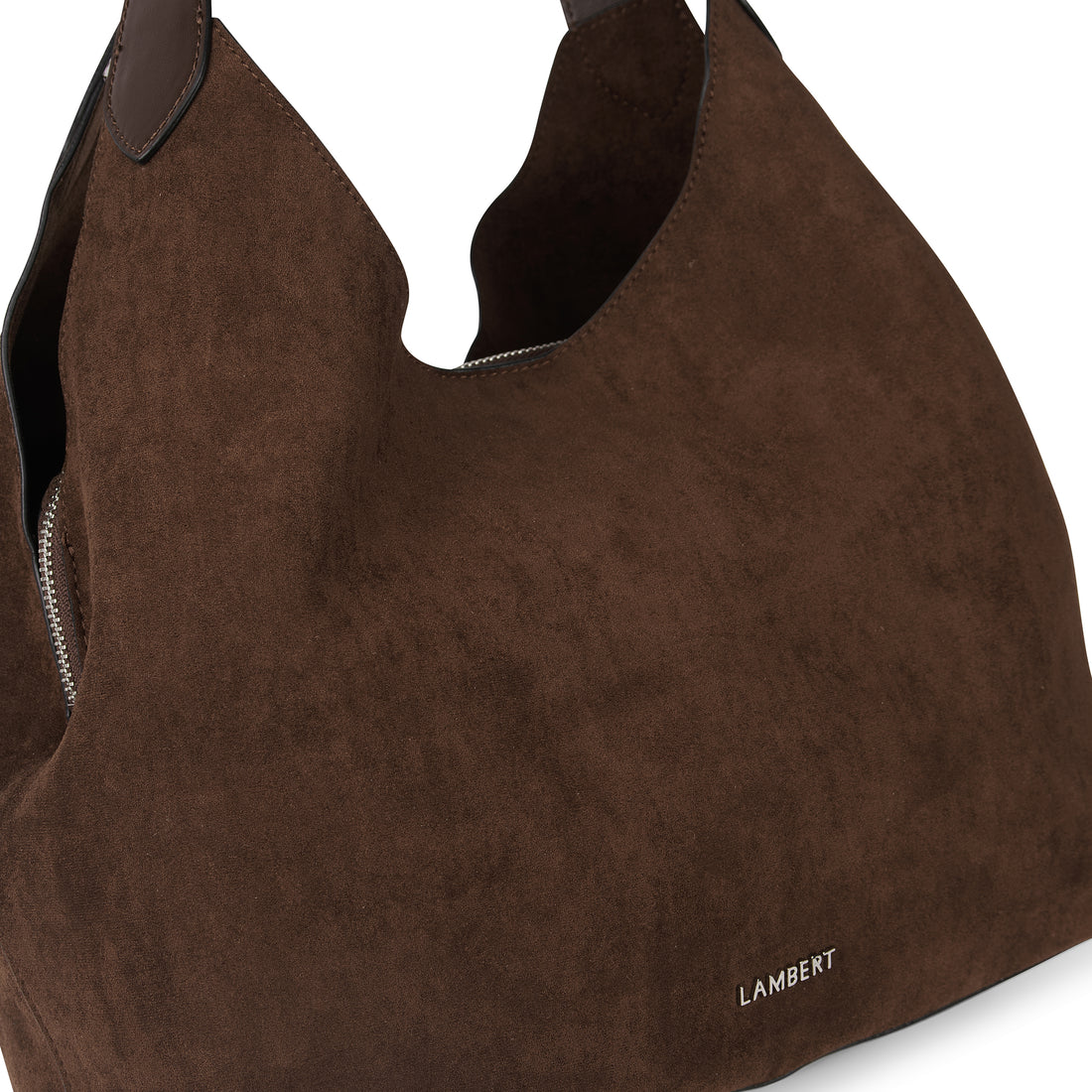 The Katy - Bark Vegan Suede Tote Bag