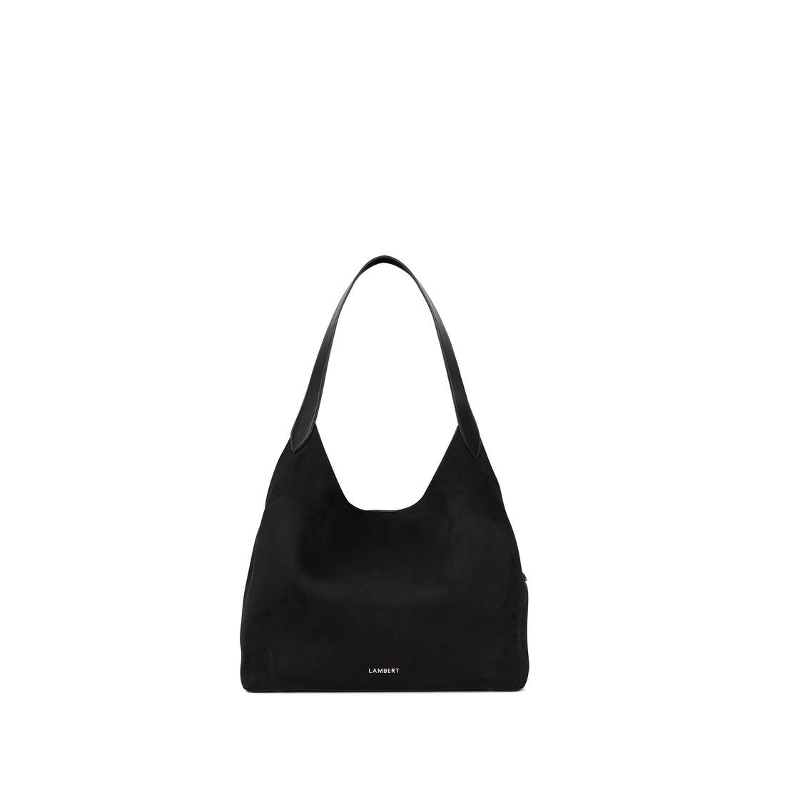 The Katy - Black Vegan Suede Tote Bag