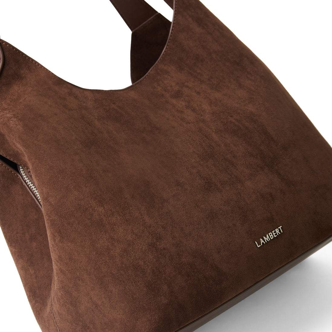 The Katy - Chocolate Vegan Suede Tote Bag