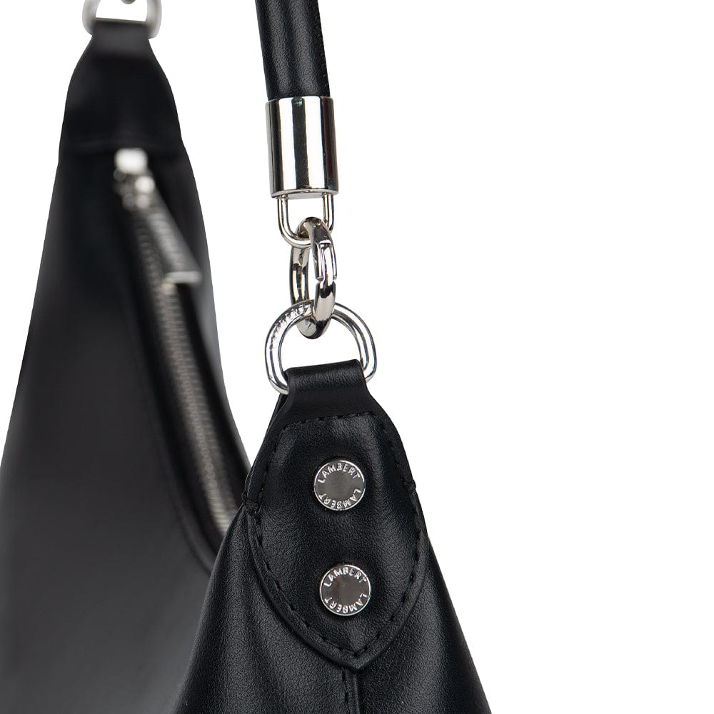 Le Kelsie - 2-in-1 Black Vegan Leather Handbag