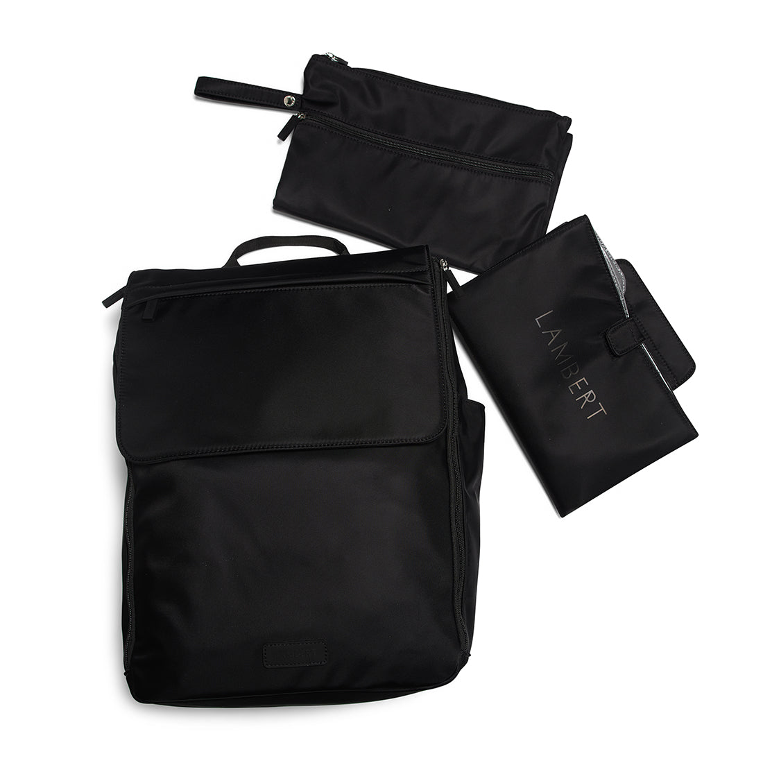 The Kendall – Black Maternity Backpack in Nylon