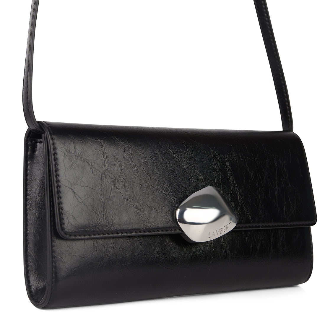The Keza - 3-in-1 Black Vegan Leather Clutch