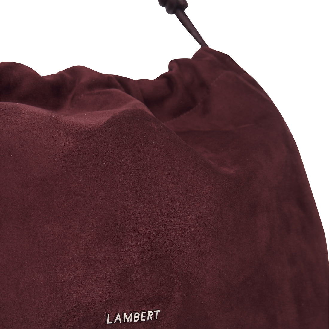 The Lara – Mahogany Vegan Suede Shoulder Bag