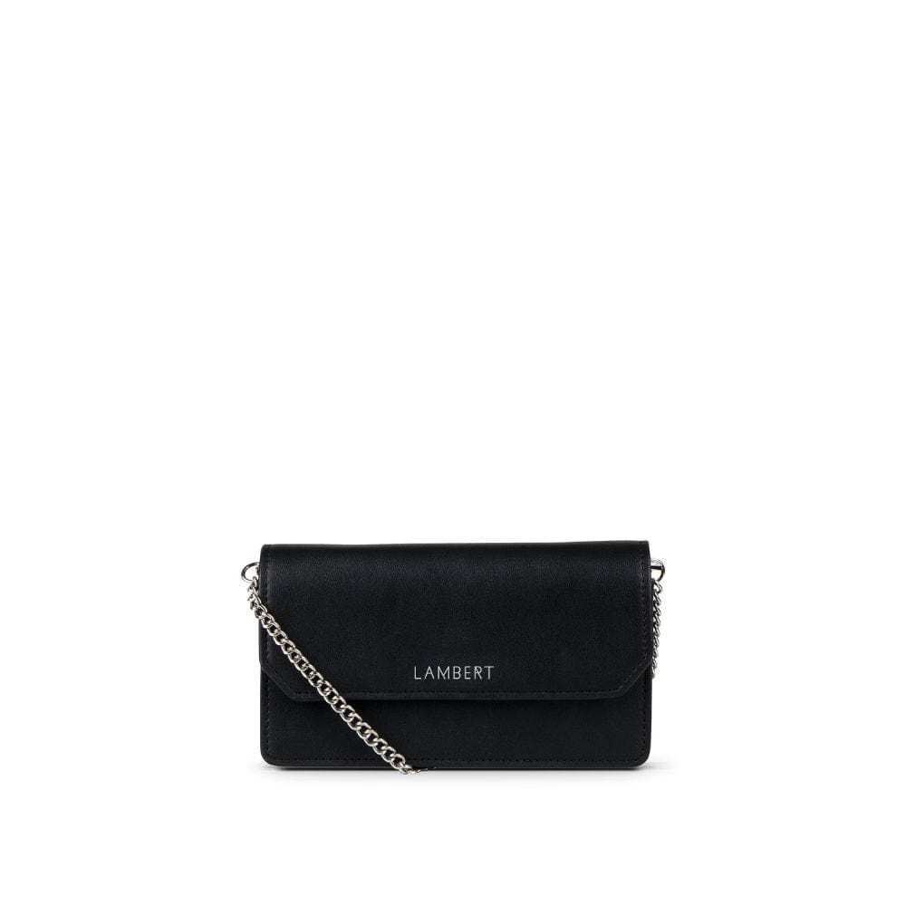 The Layla - Black Vegan Leather Chain Wallet