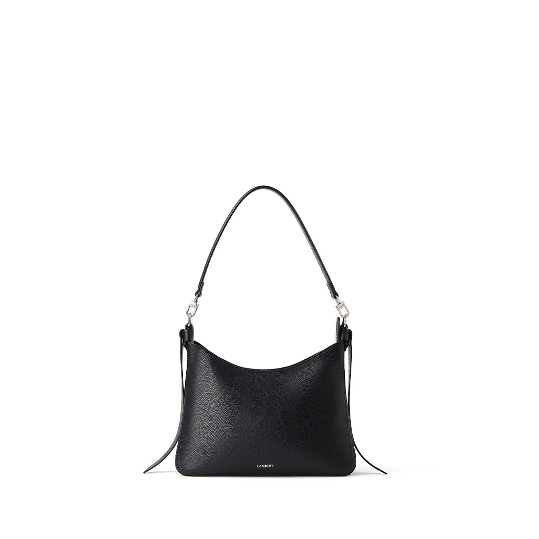 The Leonie - 2-in-1 Black Vegan Leather Shoulder Bag