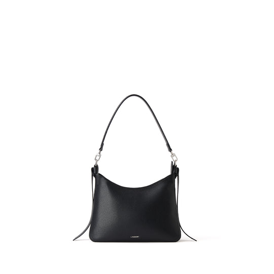 The Leonie - 2-in-1 Black Vegan Leather Shoulder Bag