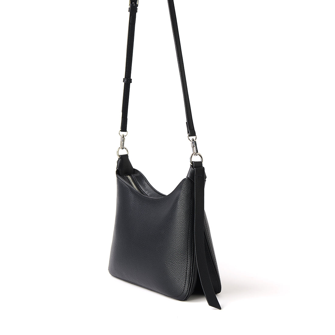 The Leonie - 2-in-1 Black Vegan Leather Shoulder Bag