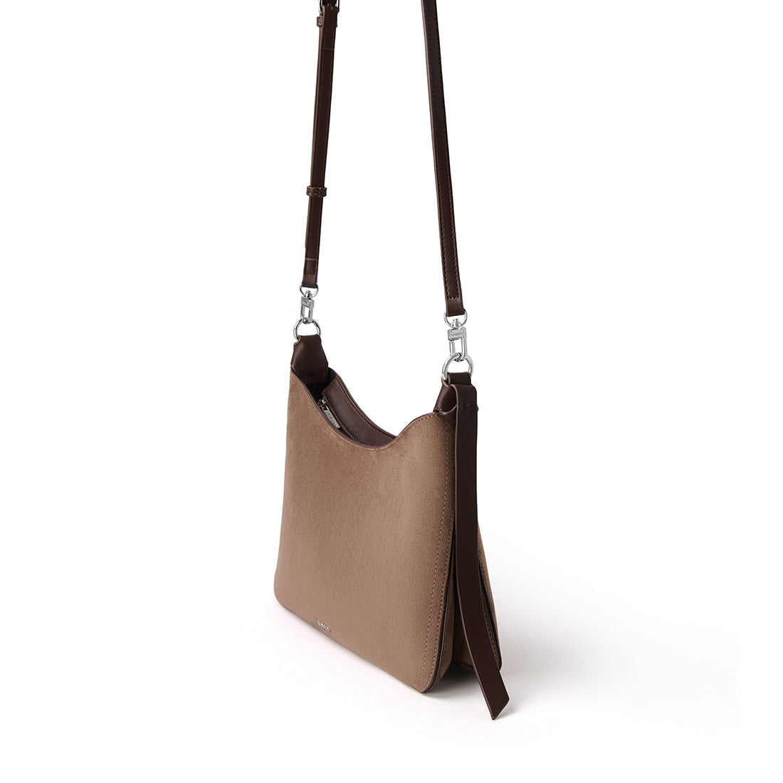The Leonie - 2-in-1 Taupe Vegan Leather Shoulder Bag