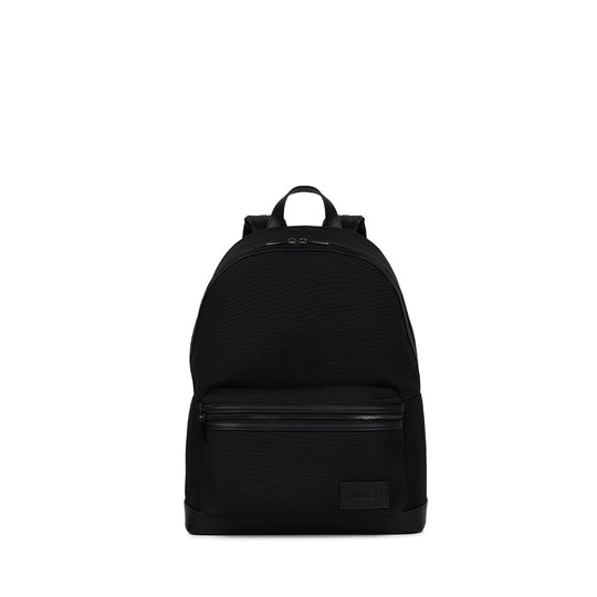 The Logan – Backpack in Black Canvas