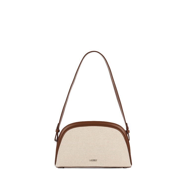 The Louise - 2-in-1 Hazelnut Canvas Handbag