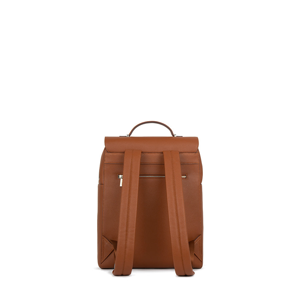 The Lydia - Affogato Vegan Leather Backpack – Lambert Design US LLC