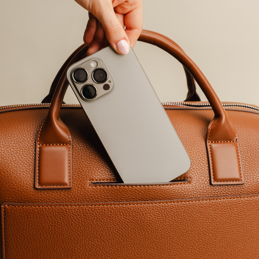 The Mae - Small Affogato Vegan Leather Travel Bag