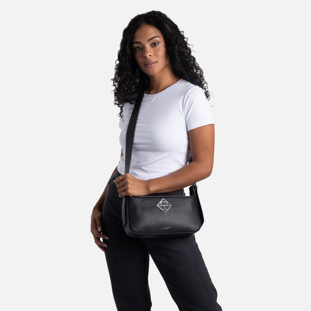 The Madison - Black Vegan Leather Handbag