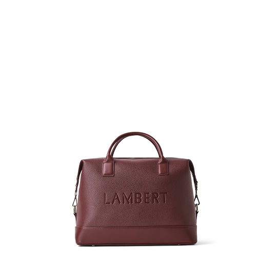 The Mae - Small Cassis Vegan Leather Travel Bag