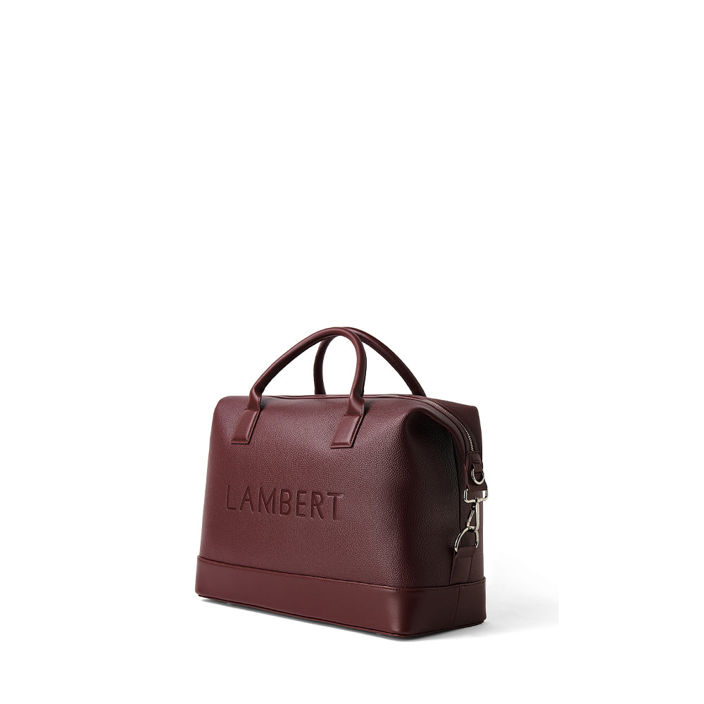 The Mae - Small Cassis Vegan Leather Travel Bag
