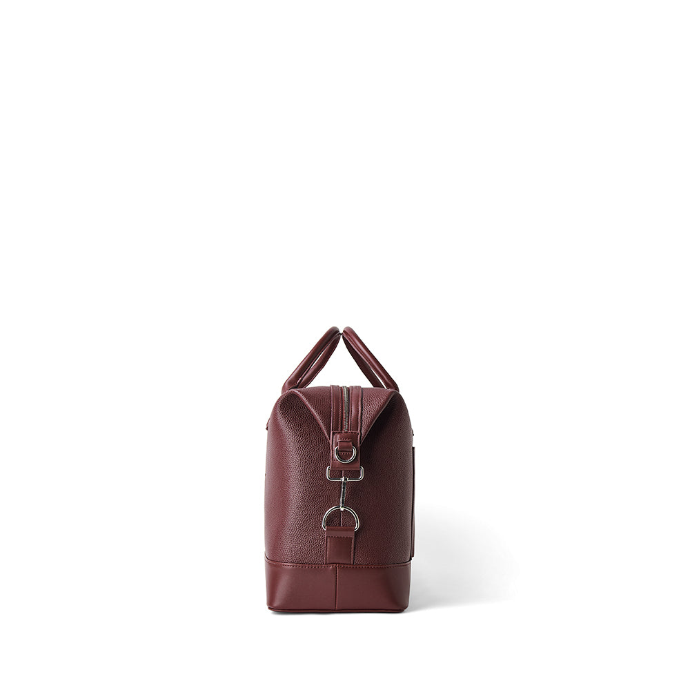The Mae - Small Cassis Vegan Leather Travel Bag