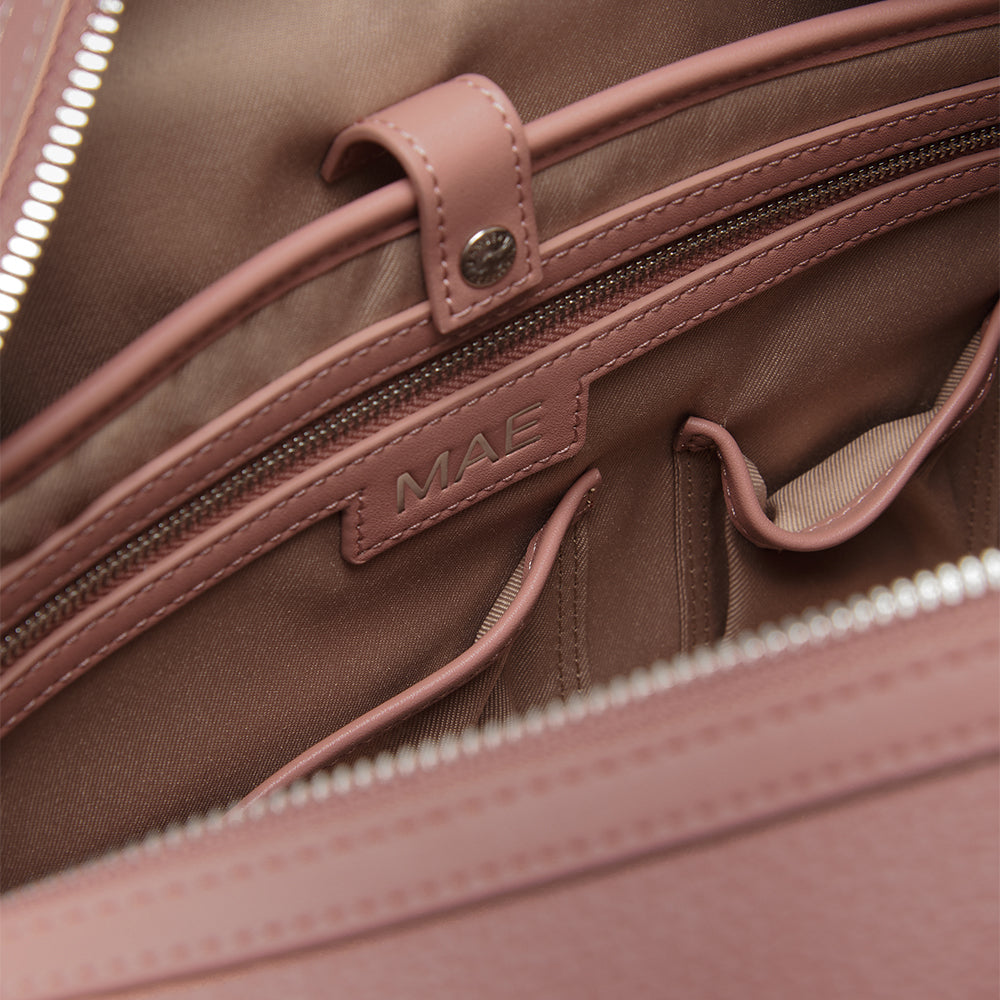 Le Mae – Clay Vegan Leather Small Travel Bag