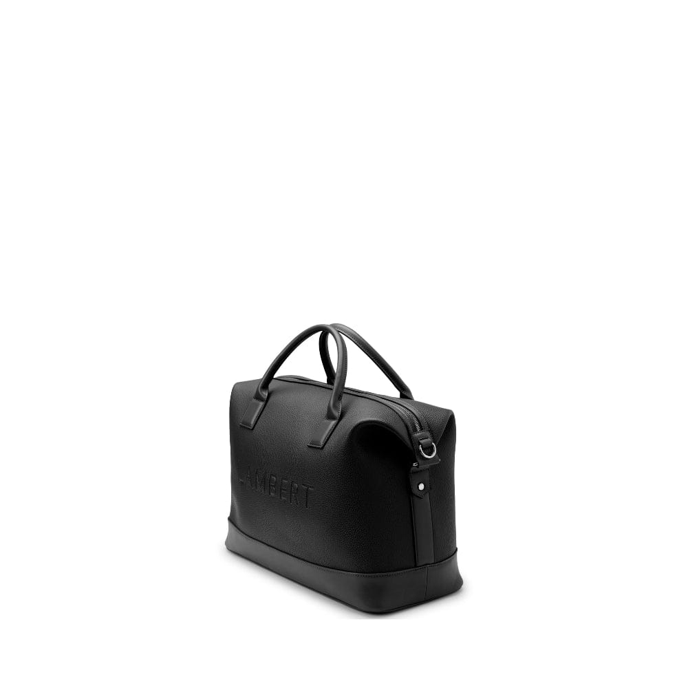 The Mae - Small Black vegan leather travel bag