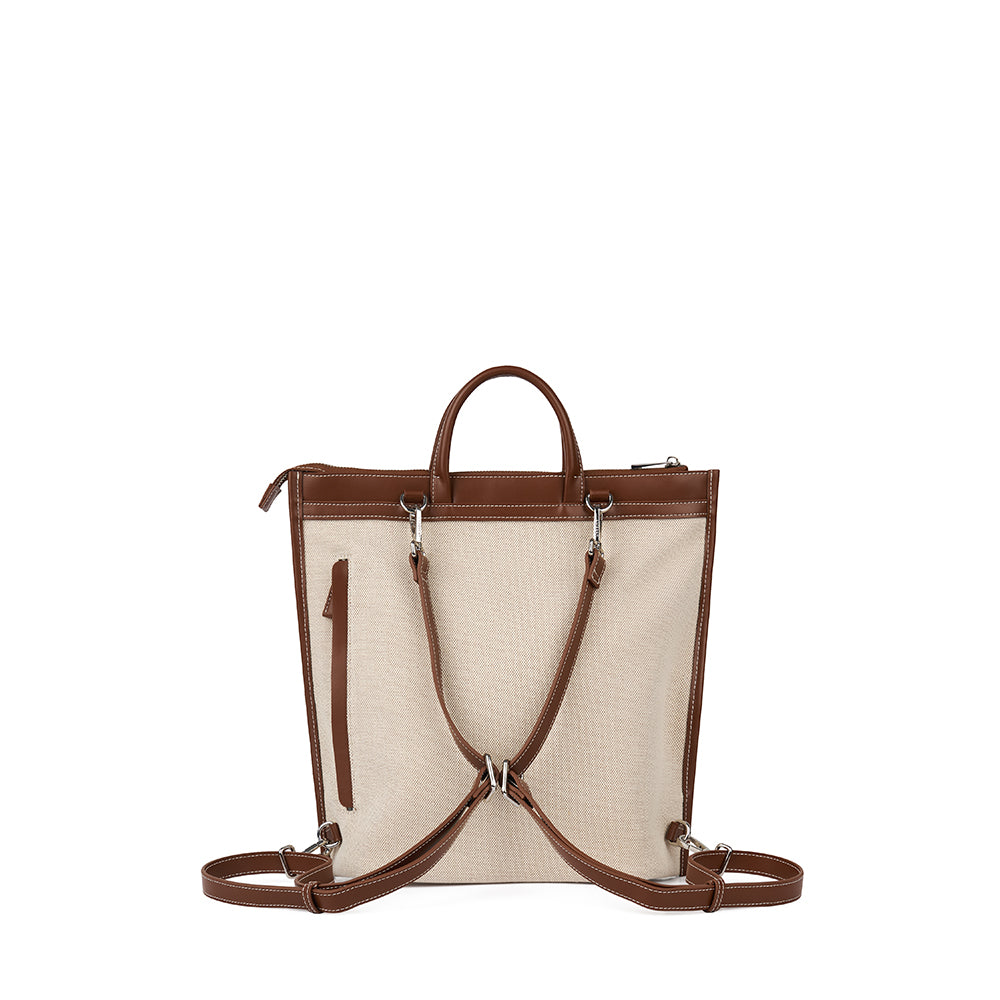 Maelle – Hazelnut Canvas Backpack