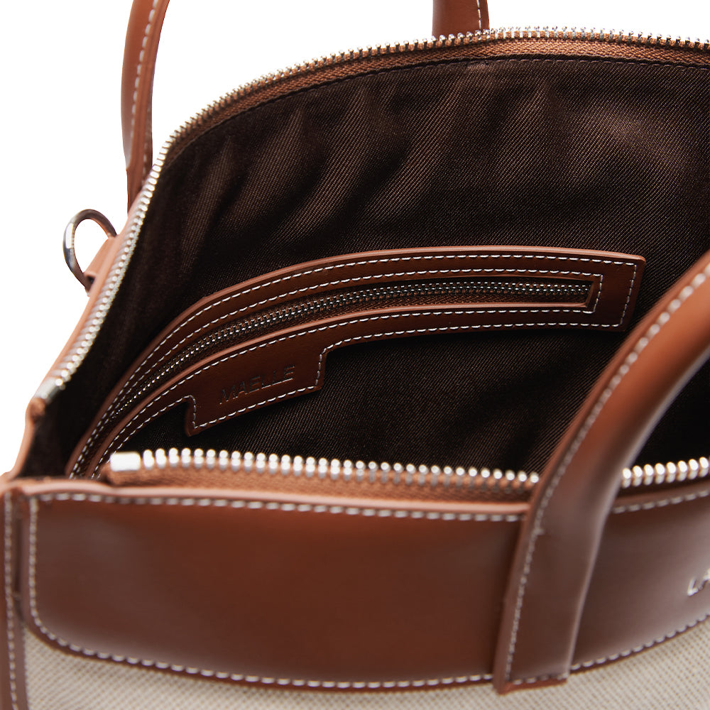 Maelle – Hazelnut Canvas Backpack