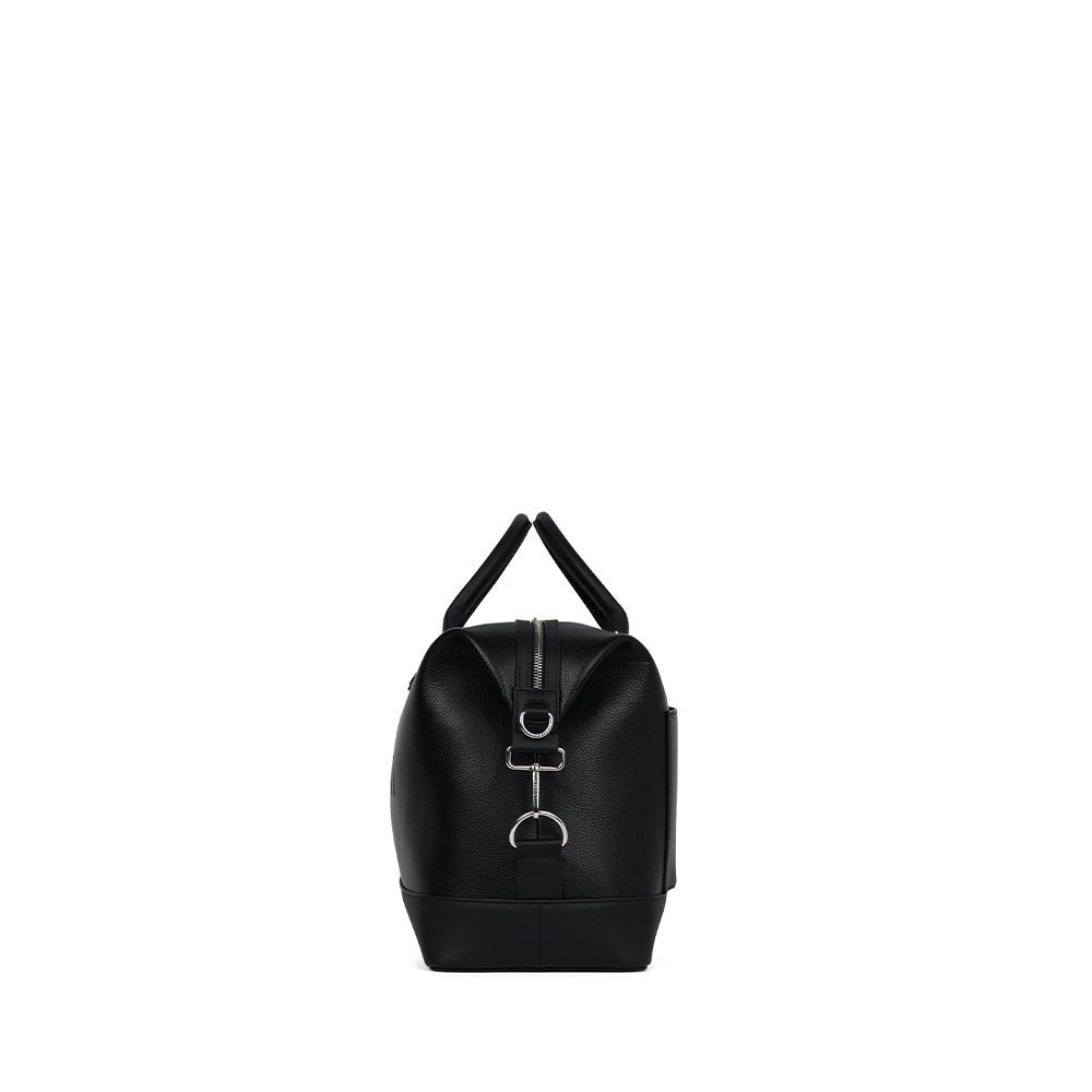 The Mae - Small Black Vegan Leather Travel Bag