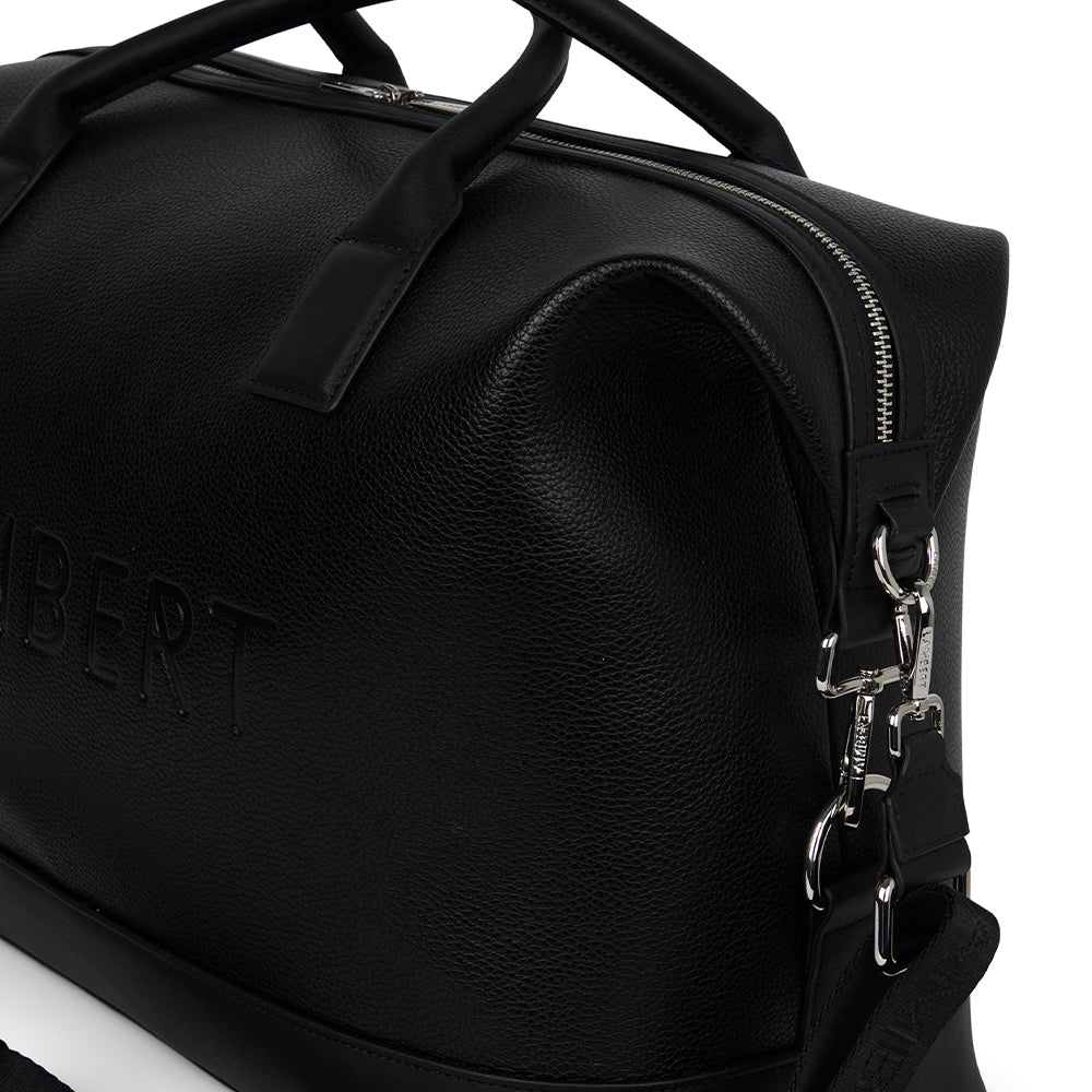 The Mae - Small Black Vegan Leather Travel Bag – Lambert Design US LLC