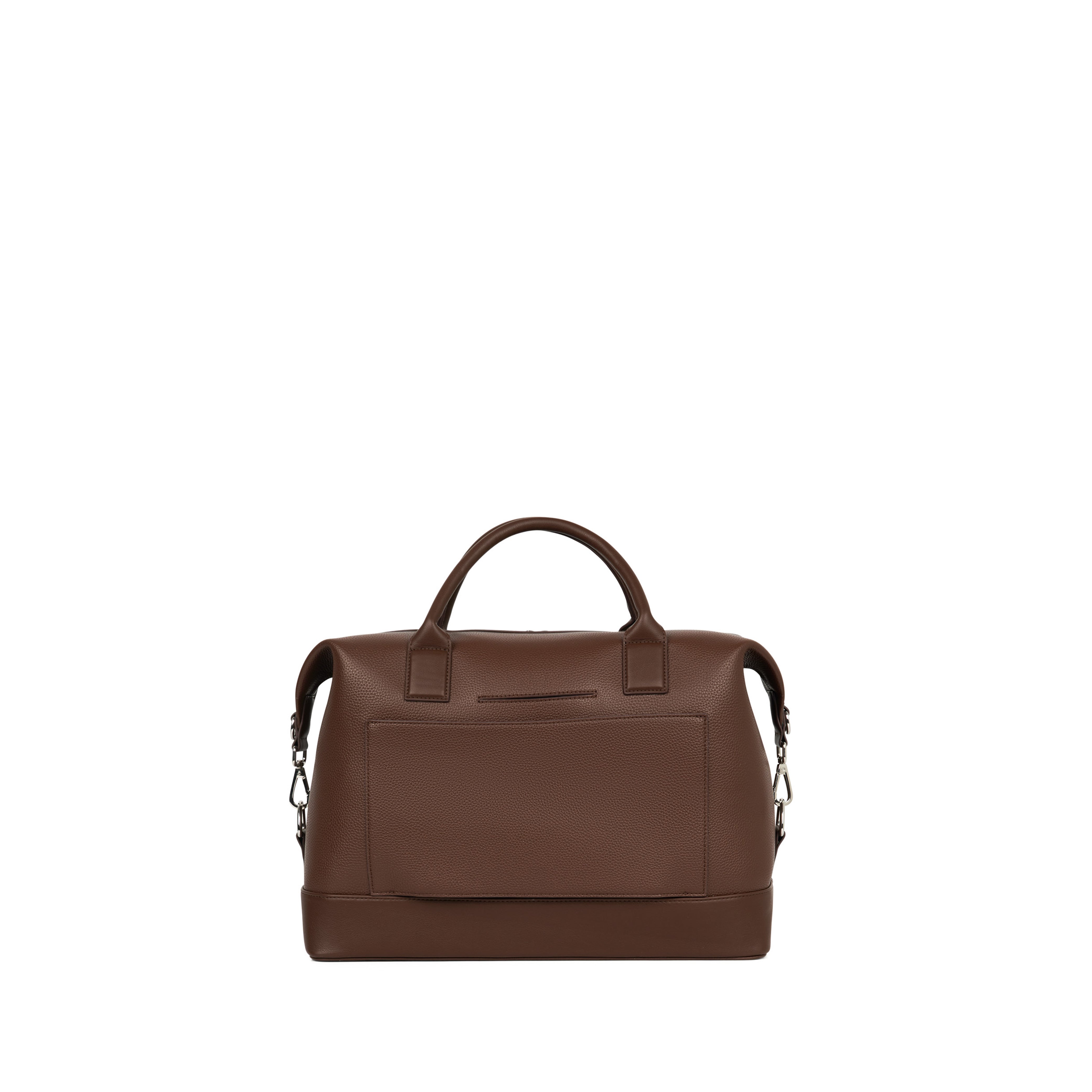 The Mae – Chocolate Small Vegan Leather Travel Bag – Lambert