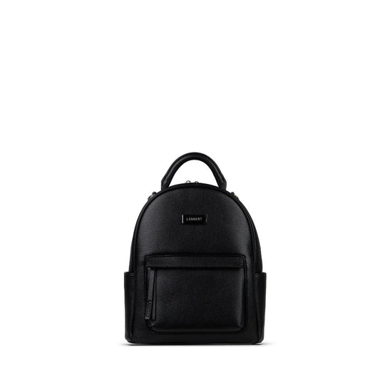 The Maude - 3-in-1 Black Vegan Leather Backpack