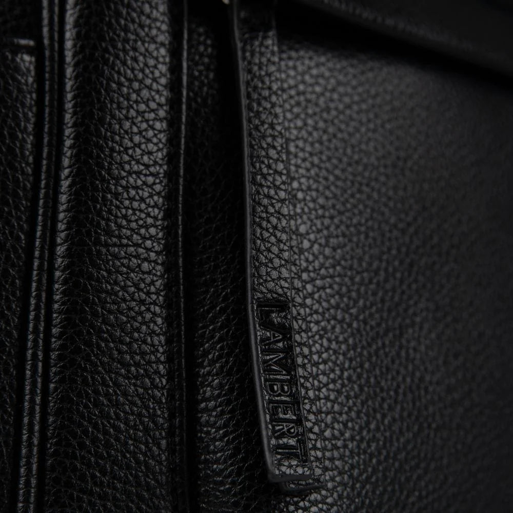 The Maude - 3-in-1 backpack in black vegan leather