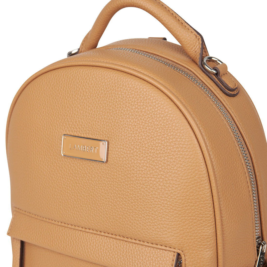 The Maude - 3-in-1 backpack vegan leather Camel