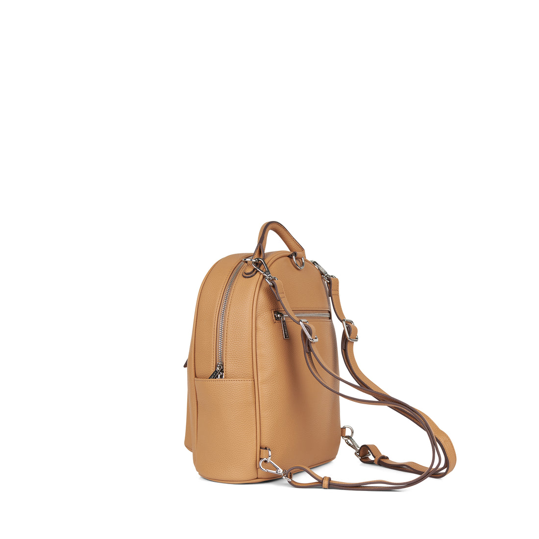 The Maude - 3-in-1 backpack vegan leather Camel