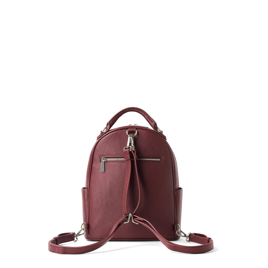 The Maude - 3-in-1 Cassis Vegan Leather Backpack