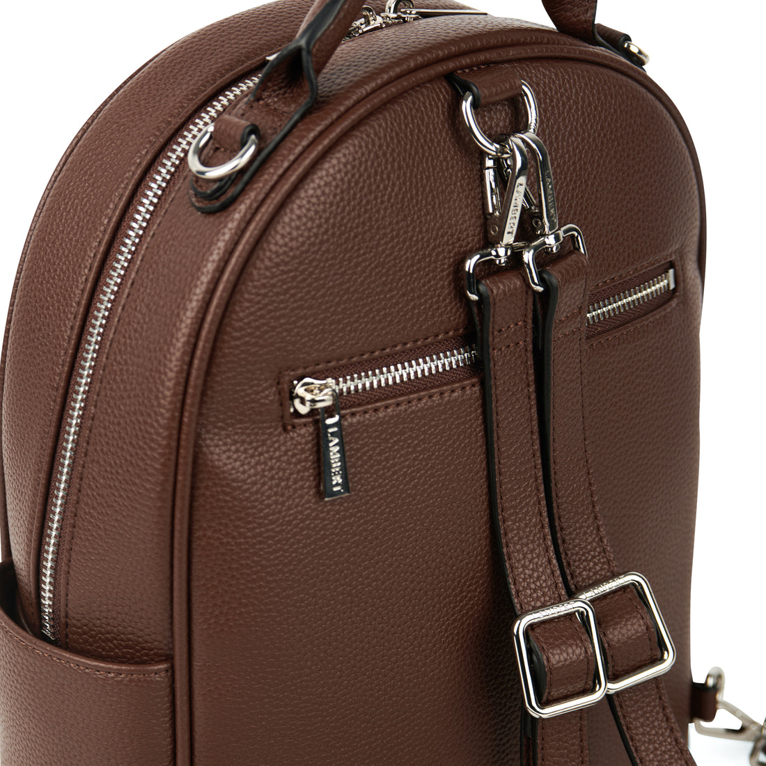 The Maude - 3-in-1 backpack vegan leather Chocolate