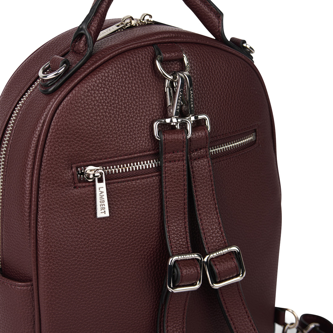 The Maude - 3-in-1 Mahogany Vegan Leather Backpack