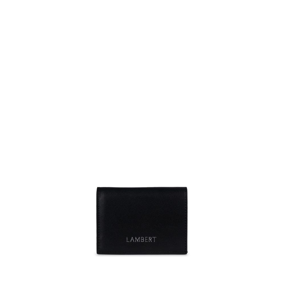 The Meredith - Black Vegan Leather Wallet on a Chain