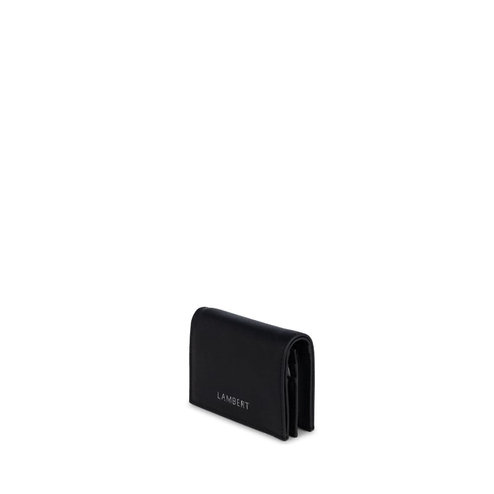 The Meredith - Black Vegan Leather Wallet on a Chain