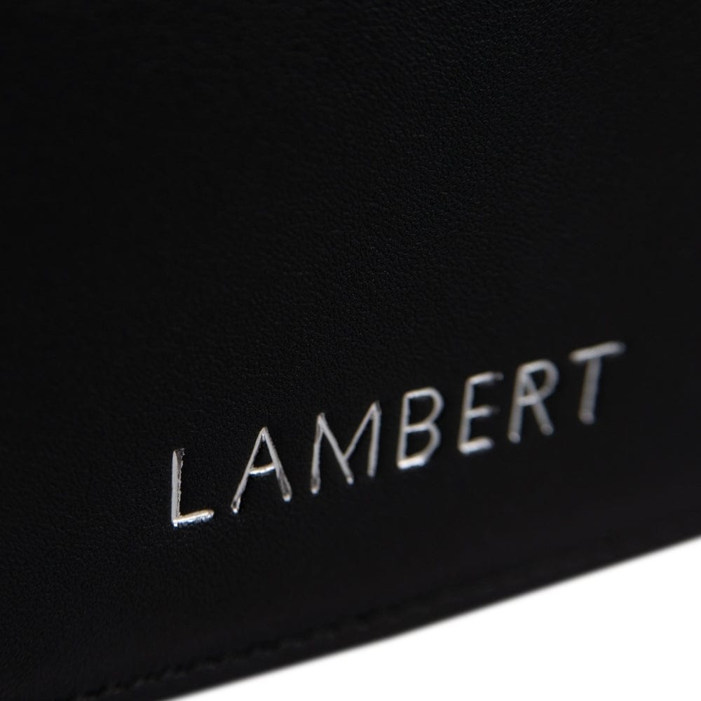 The Meredith - Black Vegan Leather Wallet on a Chain