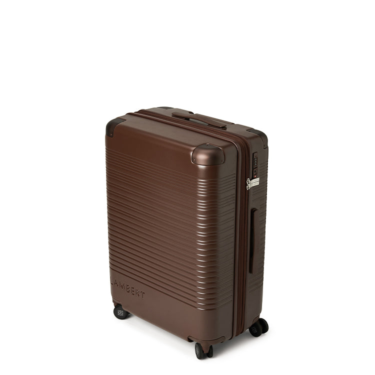 The Milan –  Chocolate Medium Checked Luggage