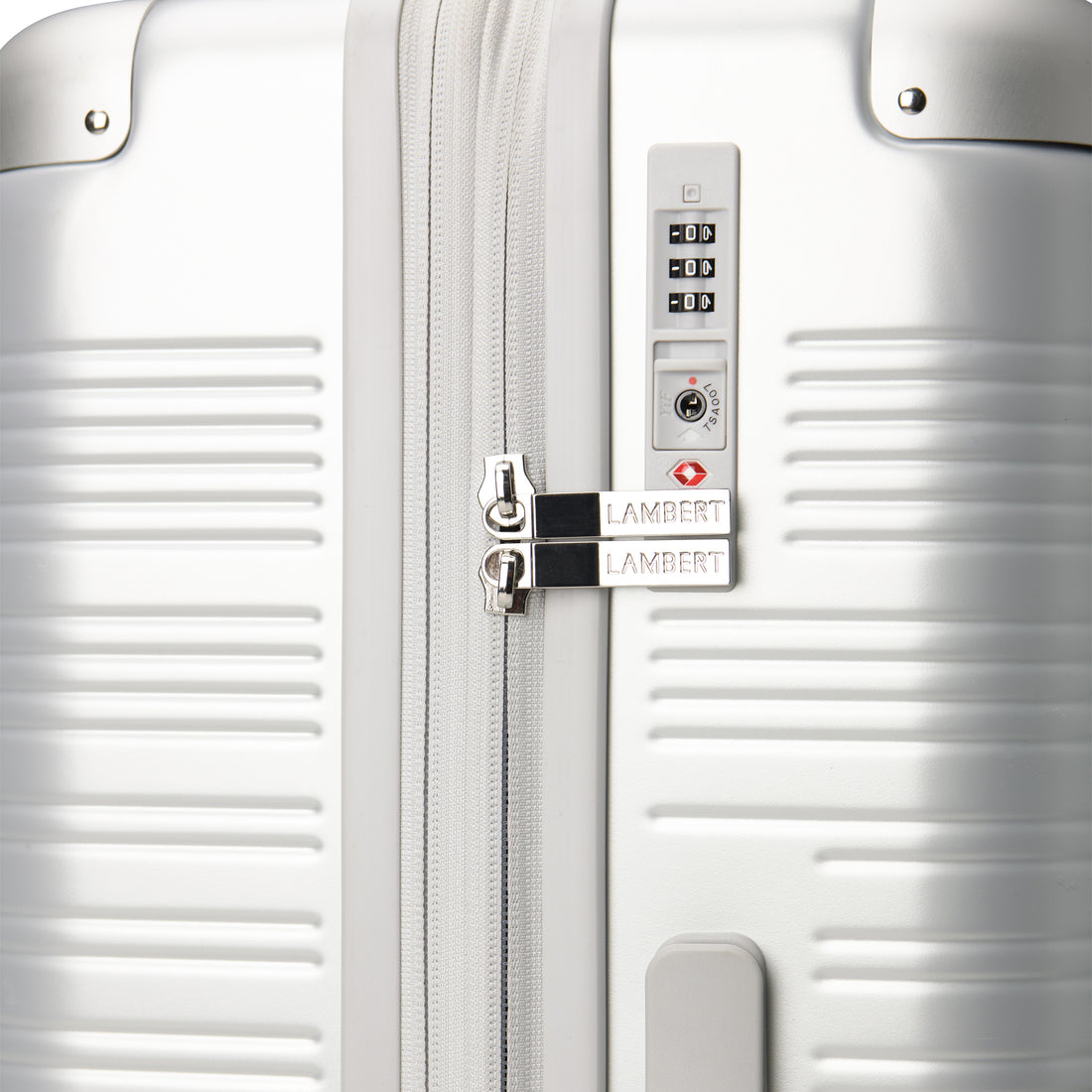 The Milan –  Silver Medium Checked Luggage
