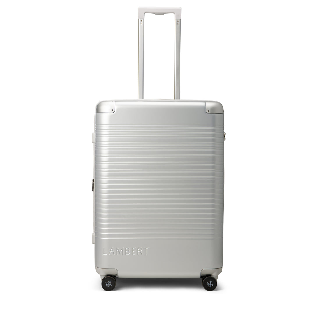 The Milan –  Silver Medium Checked Luggage
