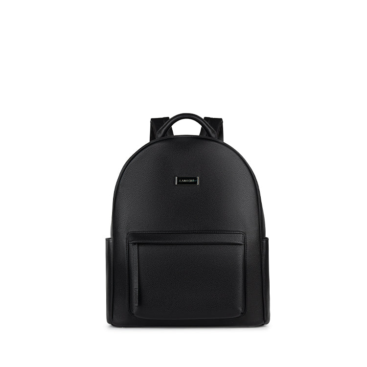 The Miles - Black Vegan Leather Backpack