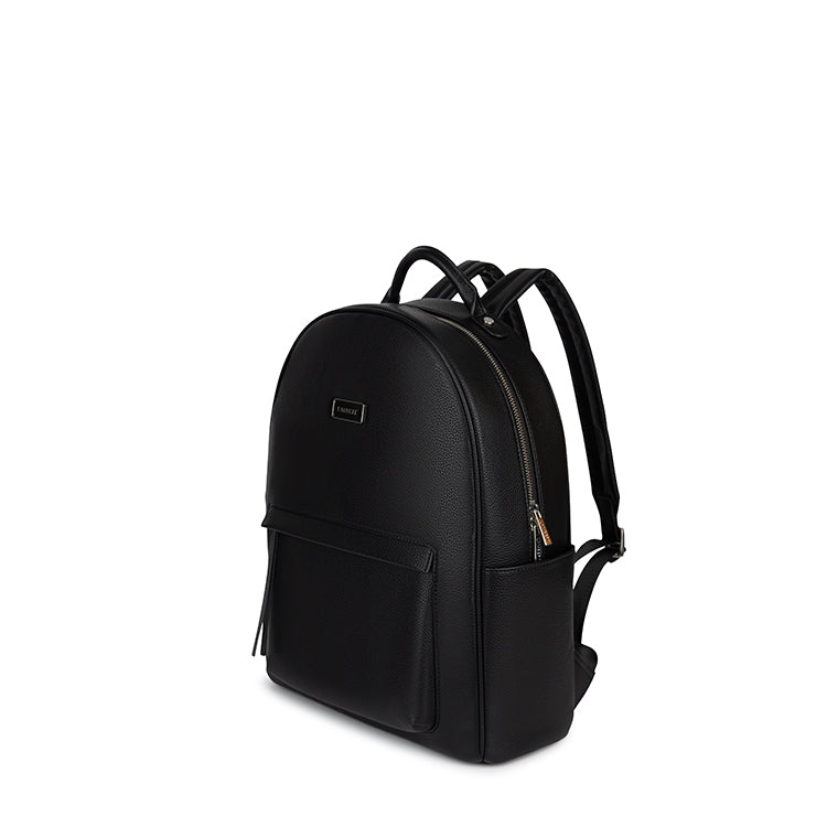 The Miles - Black Vegan Leather Backpack