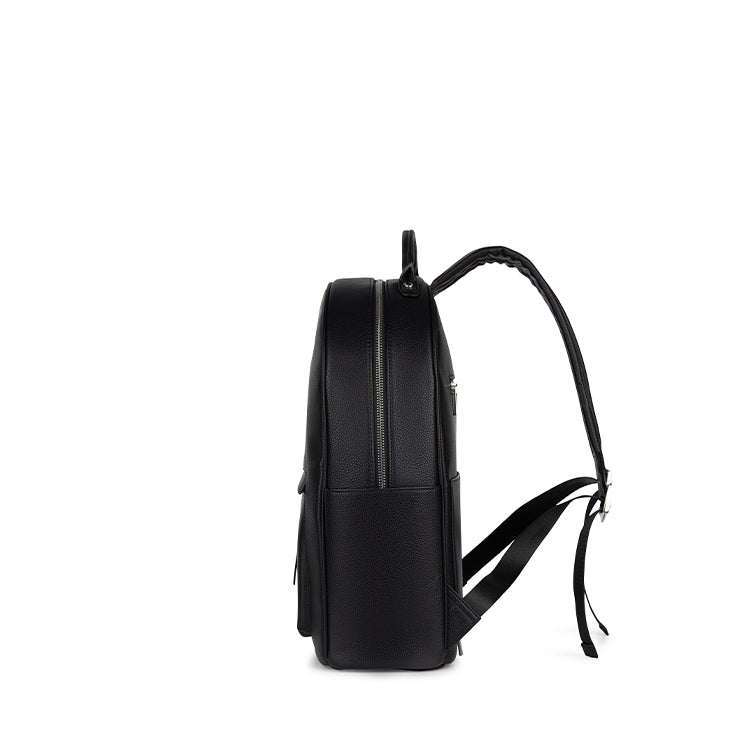 The Miles - Black Vegan Leather Backpack