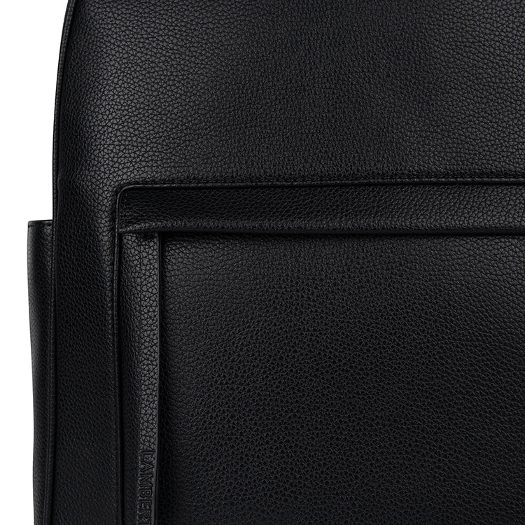 The Miles - Black Vegan Leather Backpack