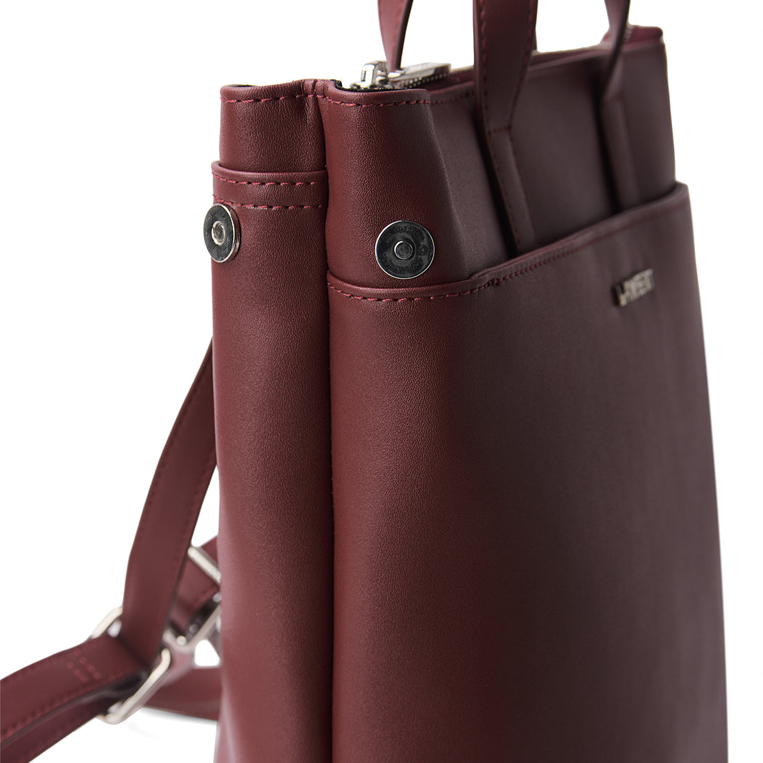 The Millie - Cassis Vegan Leather Backpack