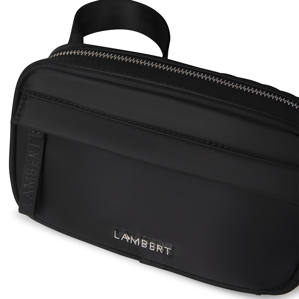 The Miranda - Black Recycled Nylon Belt Bag