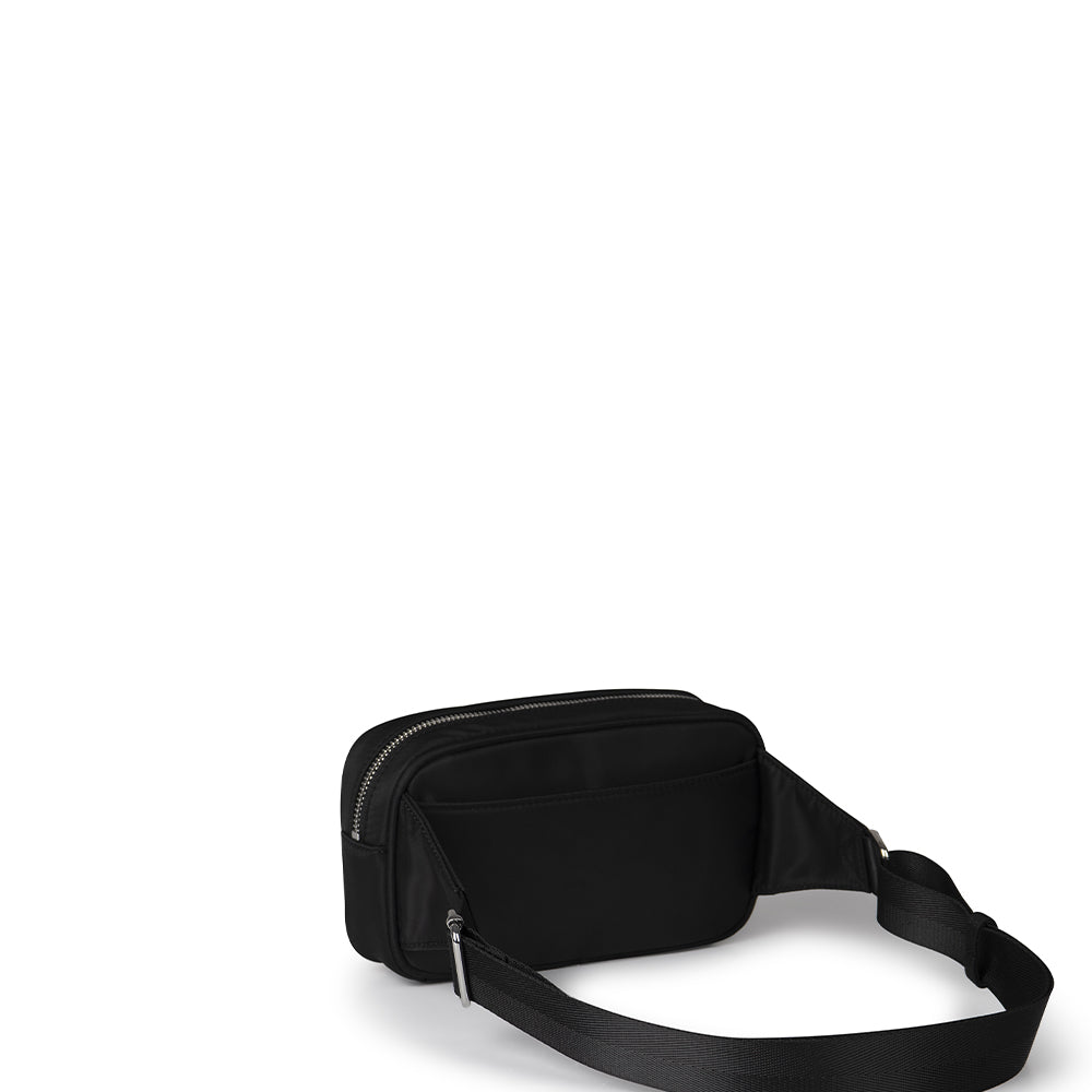 The Miranda - Black Recycled Nylon Belt Bag