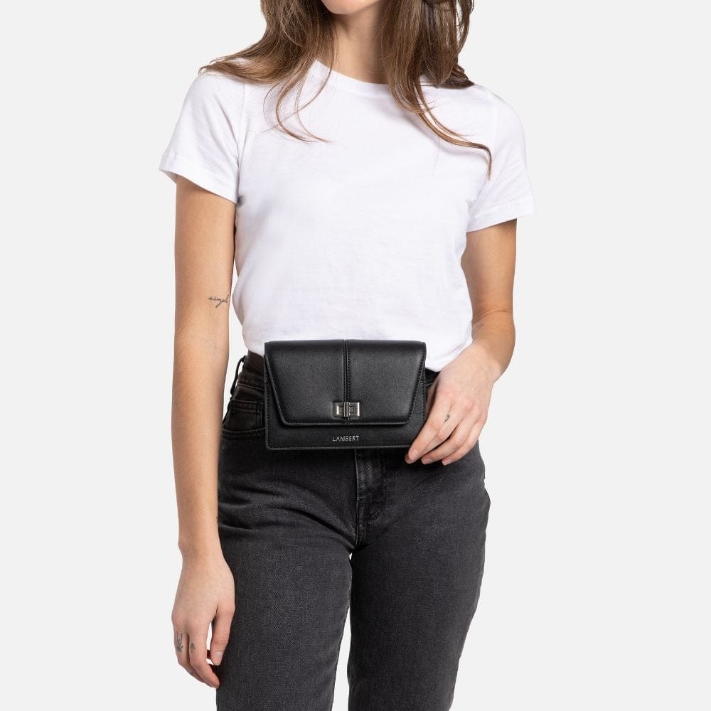 The Molly - 3-in-1 Black Vegan Leather Handbag