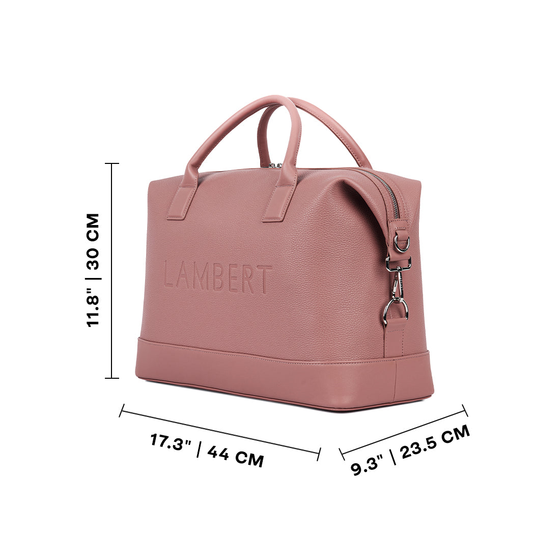 The Mae – Clay Vegan Leather Small Travel Bag