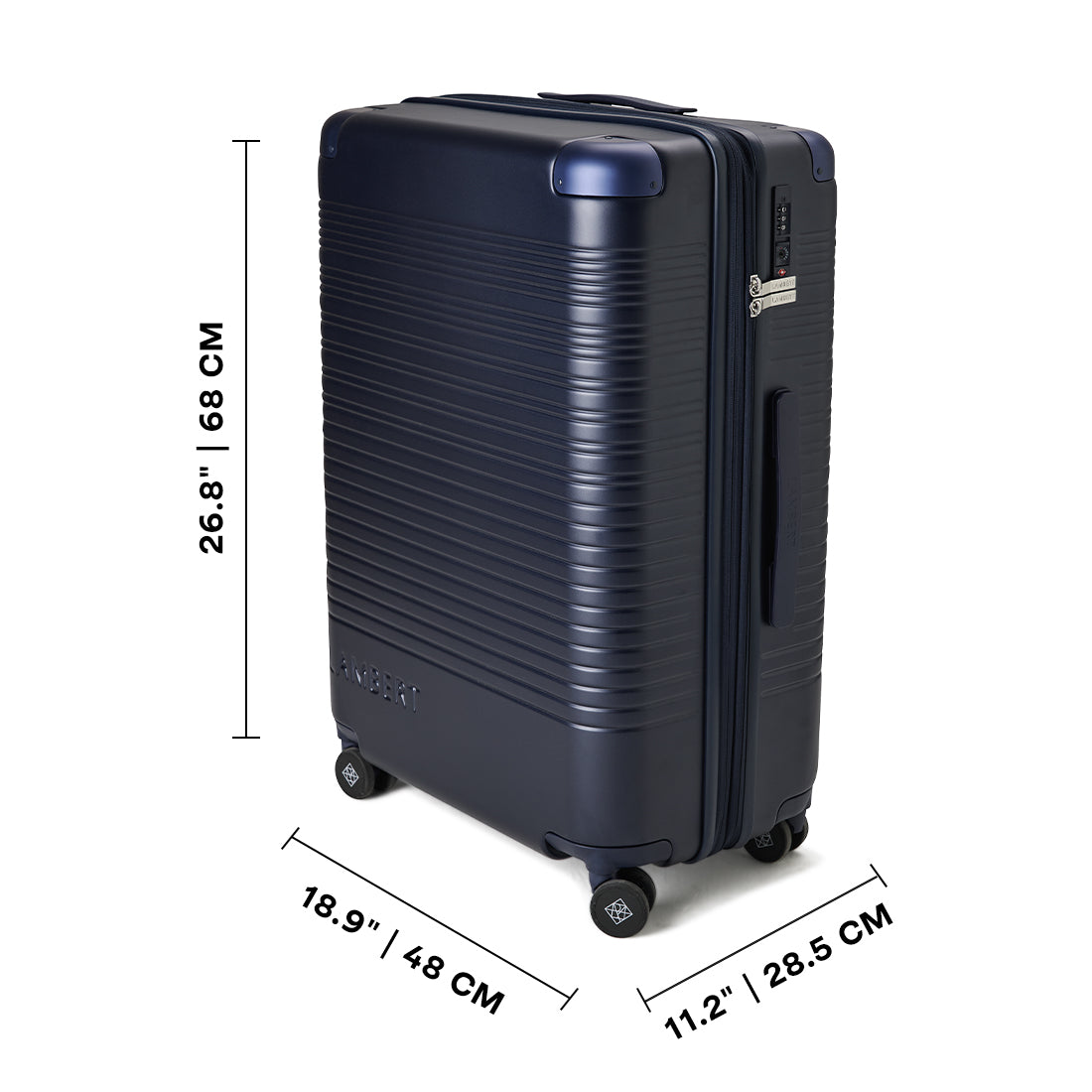 The Milan – Marine Medium Expandable Checked-In Suitcase